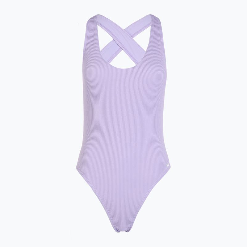 Costum de baie dintr-o piesă pentru femei Nike Elevated Essential Crossback hydrangeas
