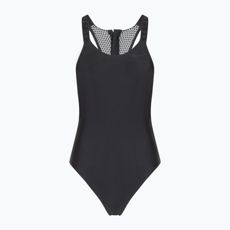 Costum de baie dintr-o piesă pentru femei Nike Hydralock Fusion Racerback black