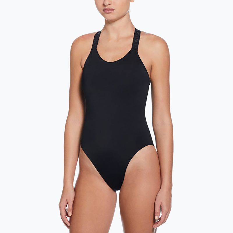 Costum de baie dintr-o piesă pentru femei Nike Hydralock Fusion Racerback black