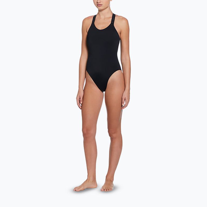 Costum de baie dintr-o piesă pentru femei Nike Hydralock Fusion Racerback black 2