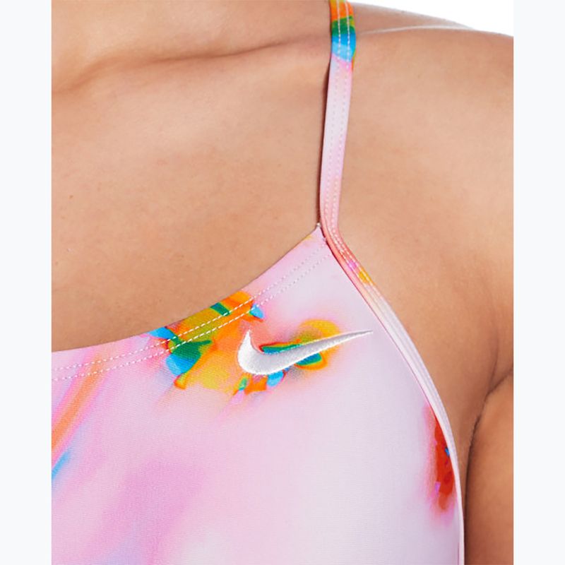 Costum de înot dintr-o piesă pentru femei Nike Hydrastrong Cutout pink foam 4