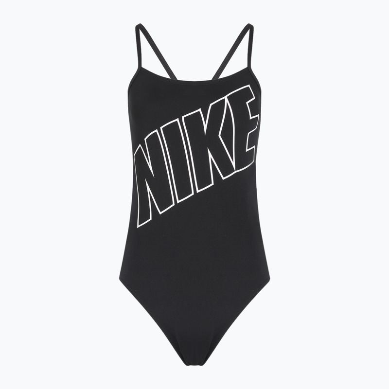 Costum de baie dintr-o piesă pentru femei Nike Hydrastrong Adjustable Crossback black