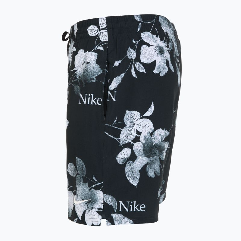 Șort de înot pentru bărbați Nike Fine Floral 7" Volley black 3