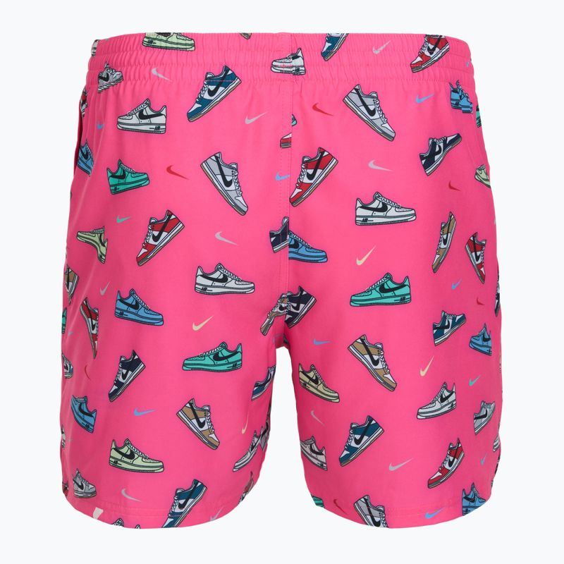 Șorturi de baie pentru bărbați Nike Multi Print 5" Volley pinksicle 2