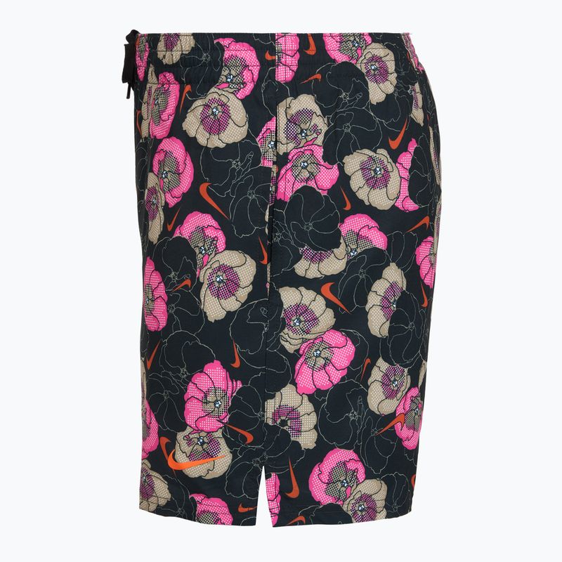 Șorturi de baie pentru bărbați Nike Multi Poppy Print 5" Volley black 3
