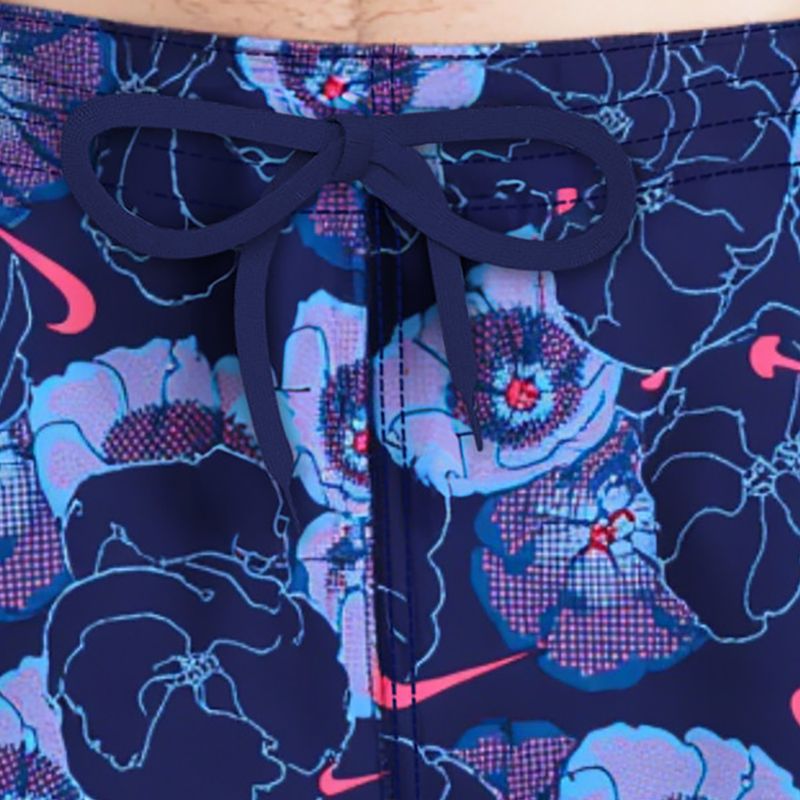 Șorturi de baie pentru bărbați Nike Multi Poppy Print 5" Volley midnight navy 4