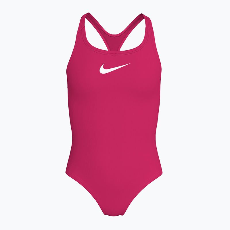 Costum de baie întreg pentru copii Nike Essential Racerback rush pink