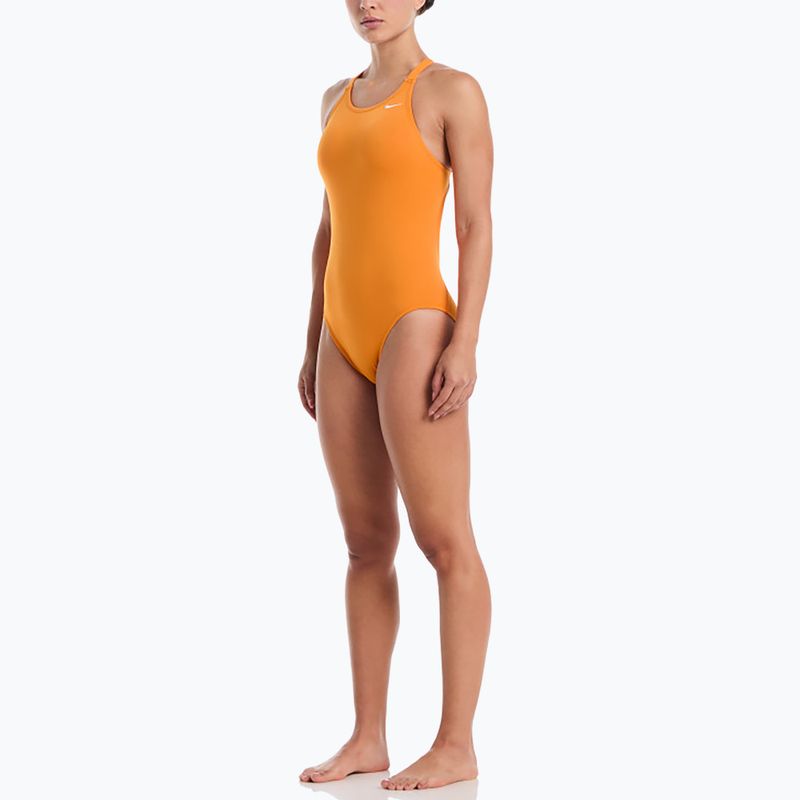 Costum de baie întreg pentru femei Nike Hydrastrong Solid Fastback bright ceramic 2