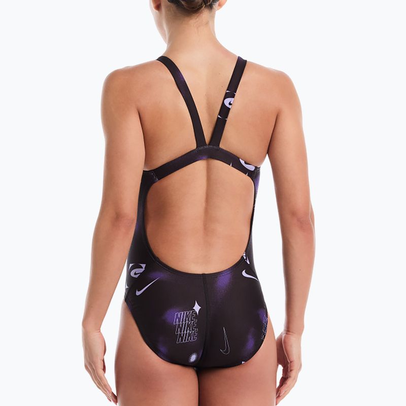 Costum de baie întreg pentru femei Nike Hydrastrong Fastback purple 3