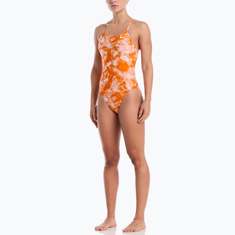 Costum de baie întreg pentru femei Nike Hydrastrong Cutout bright ceramic 2