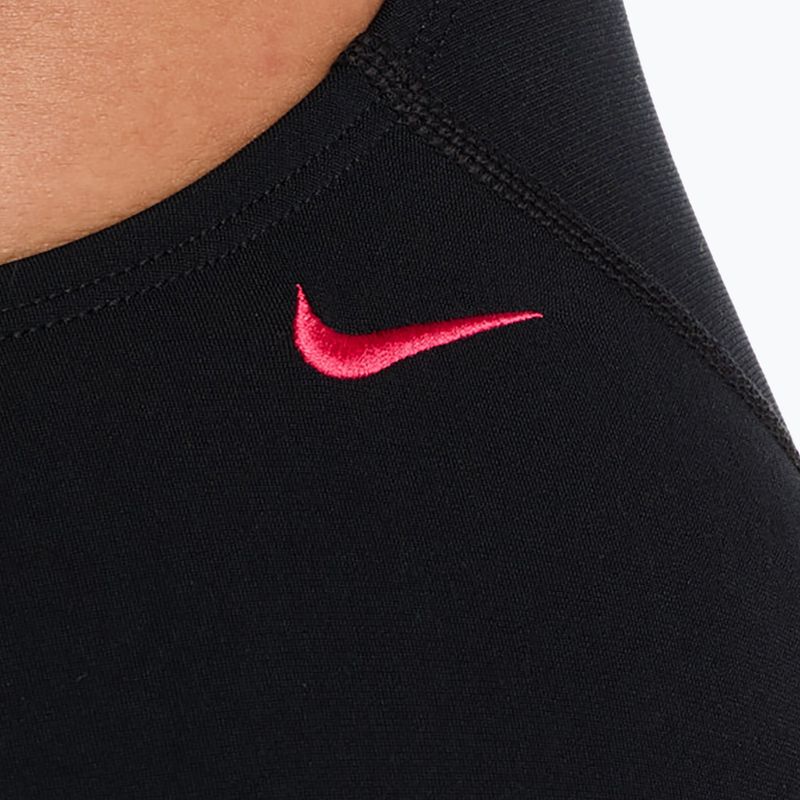 Costum de înot întreg pentru femei Nike Hydrastrong Logo Graphic Fastback black 5