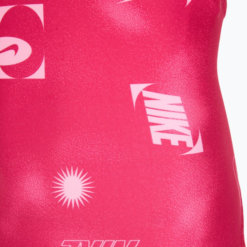 Costum de înot complet pentru copii Nike Hydrastrong Fastback rush pink 3