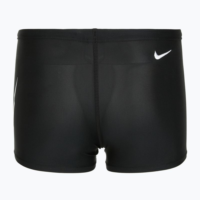 Boxeri de baie pentru copii Nike Logo Graphic Square Leg black 2
