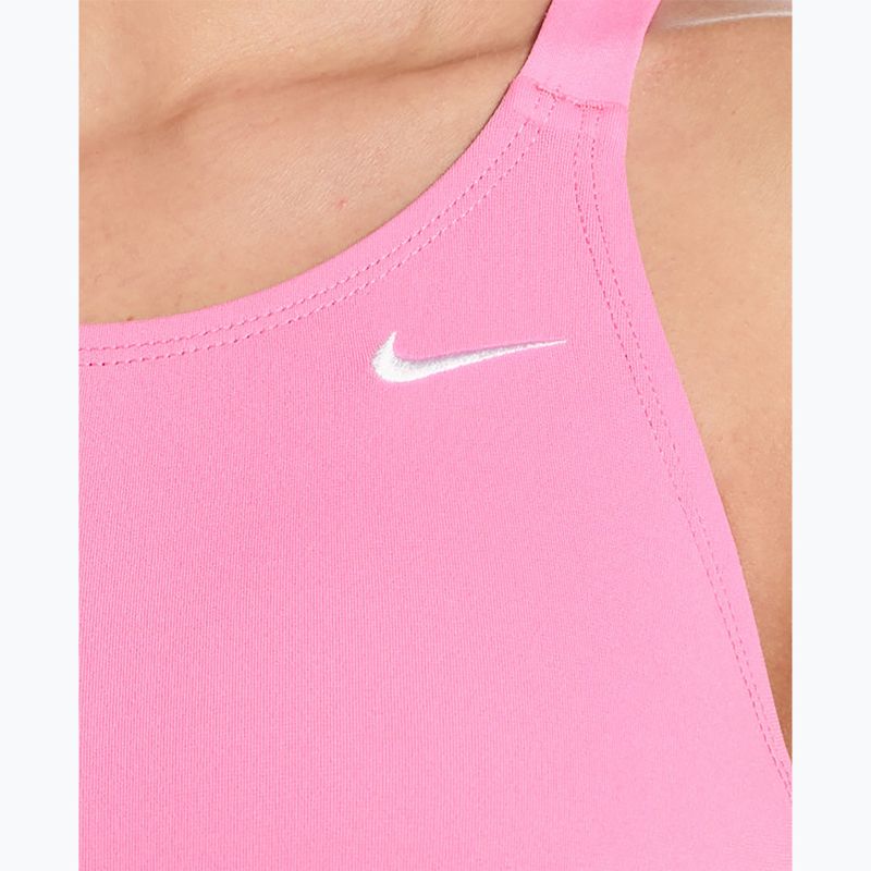 Costum de baie întreg pentru femei Nike Hydrastrong Solid pink glow 4