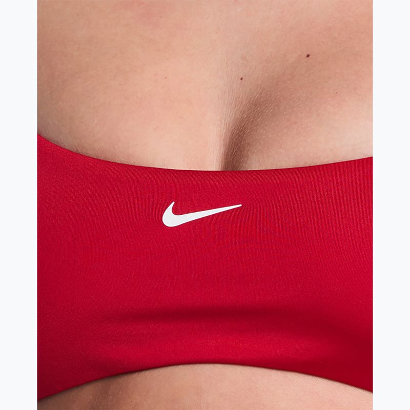 Costum de înot din două piese pentru femei Nike Essential Bralette Bikini gym red 4