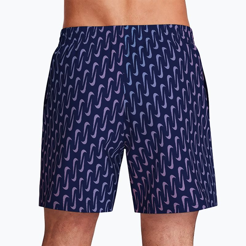Șorturi de baie pentru bărbați Nike Breaker Swoosh 5" Volley midnight navy 4