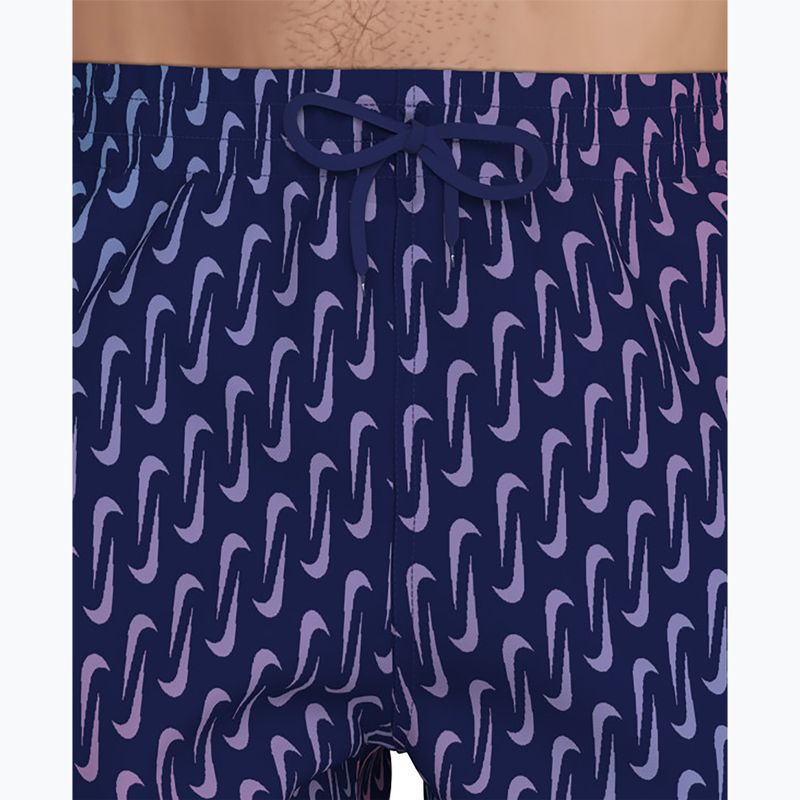 Șorturi de baie pentru bărbați Nike Breaker Swoosh 5" Volley midnight navy 6