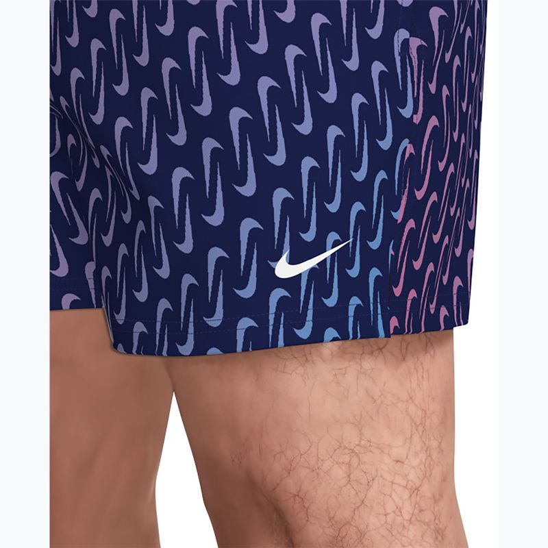 Șorturi de baie pentru bărbați Nike Breaker Swoosh 5" Volley midnight navy 7