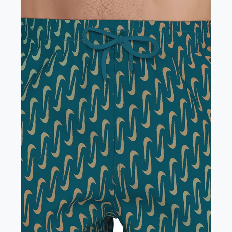 Șorturi de baie pentru bărbați Nike Breaker Swoosh 5" Volley green abyss 6
