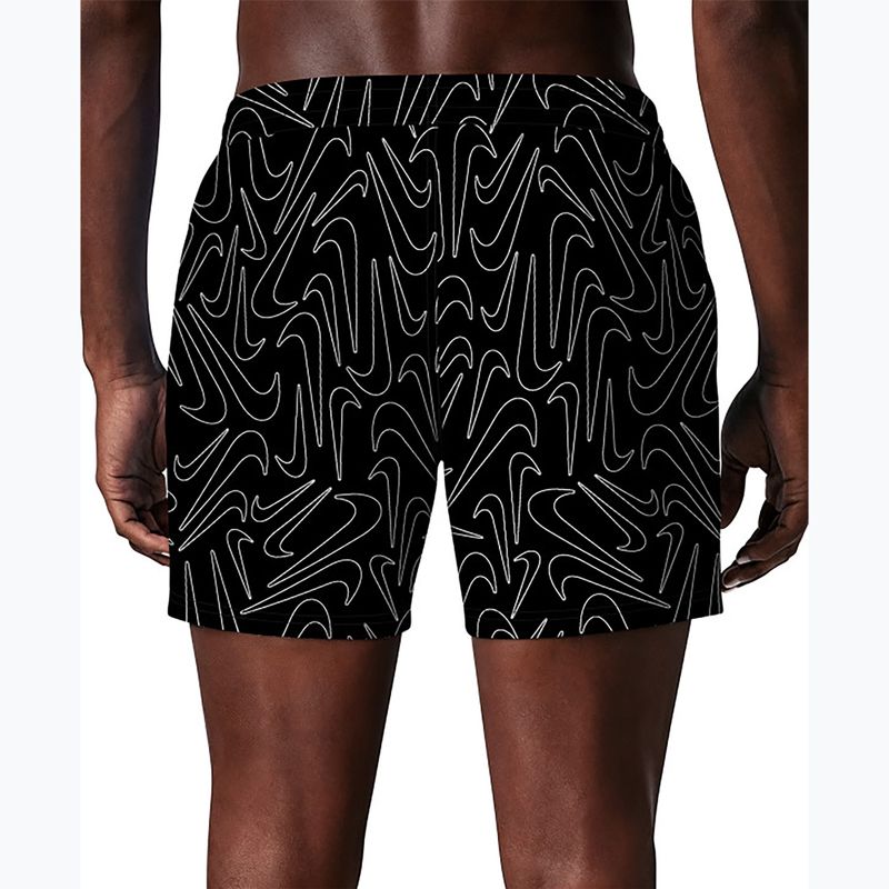 Șorturi de baie pentru bărbați Nike Breaker Logofetti 5" Volley black 4