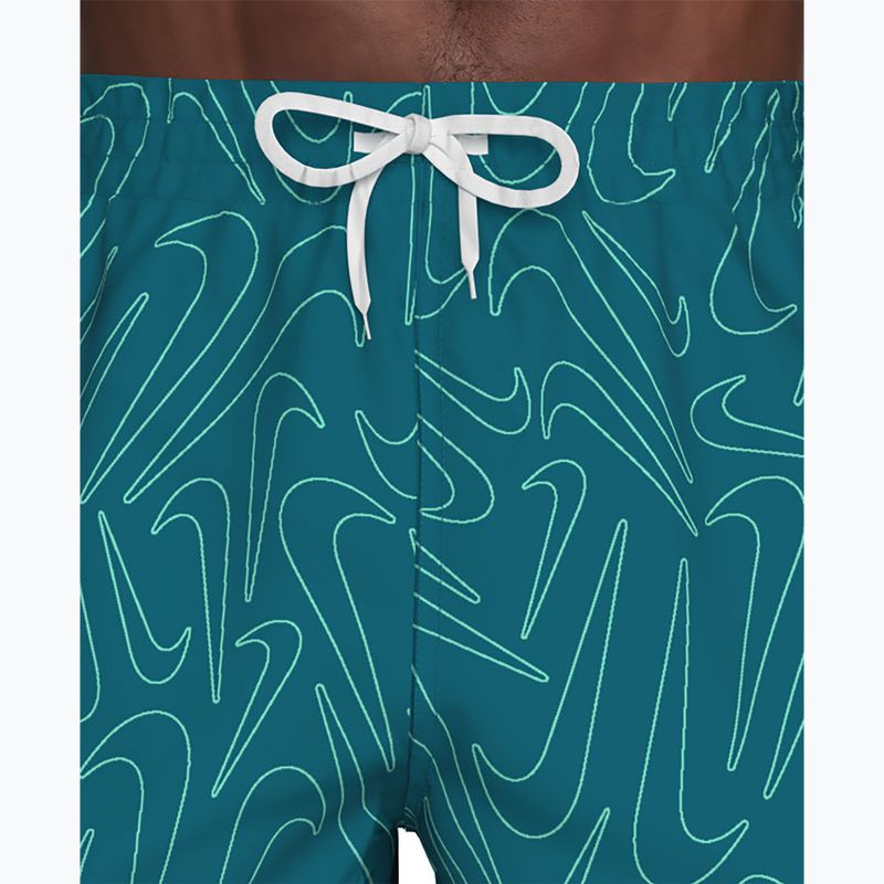 Șorturi de baie pentru bărbați Nike Breaker Logofetti 5" Volley green abyss 5