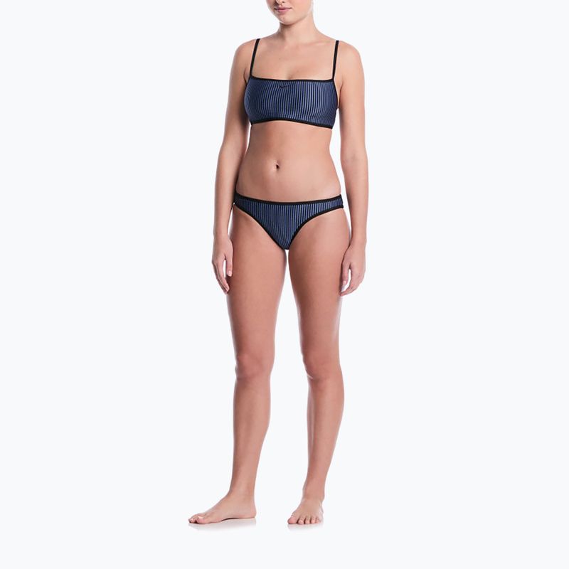 Top costum de baie Nike Ripple Texture Bralette Classic Bikini slate 2