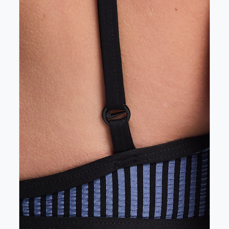 Top costum de baie Nike Ripple Texture Bralette Classic Bikini slate 5