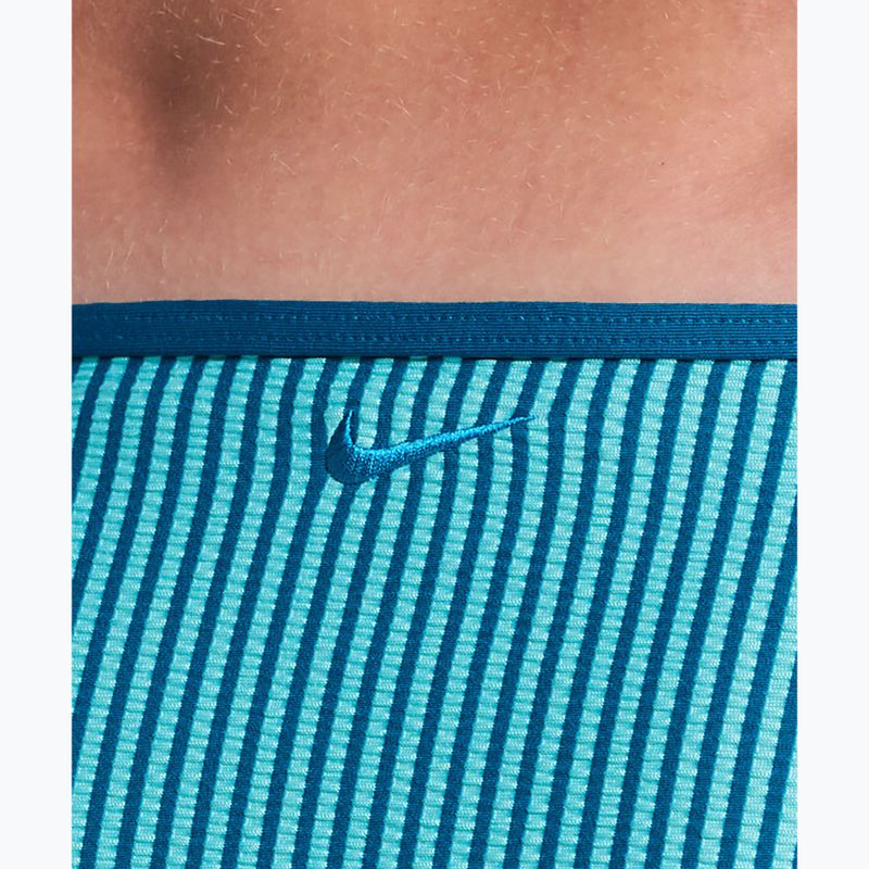 Partea de jos a costumului de baie Nike Ripple Texture Hipster Bikini bleached turquoise 4