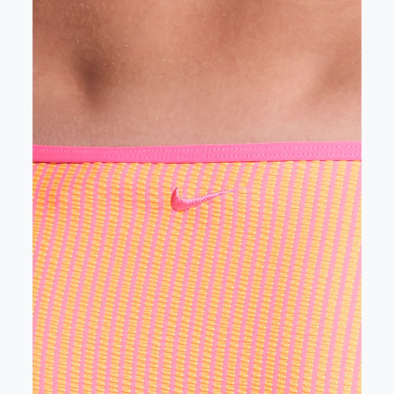 Partea de jos a costumului de baie Nike Ripple Texture Hipster Bikini pink glow 4