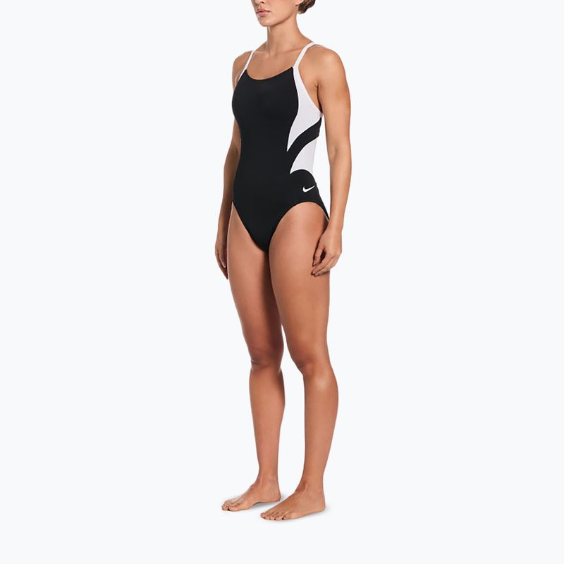 Costum de baie întreg pentru femei Nike Hydrastrong Fly black/white 2