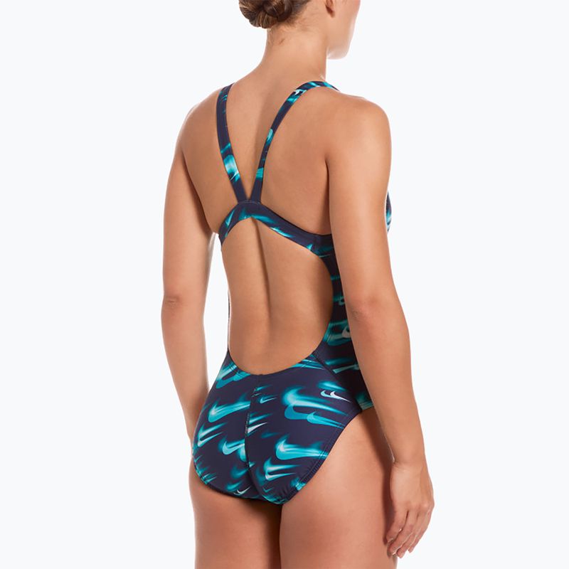 Costum de baie întreg pentru femei Nike Hydrastrong Multi Pr green abyss 3