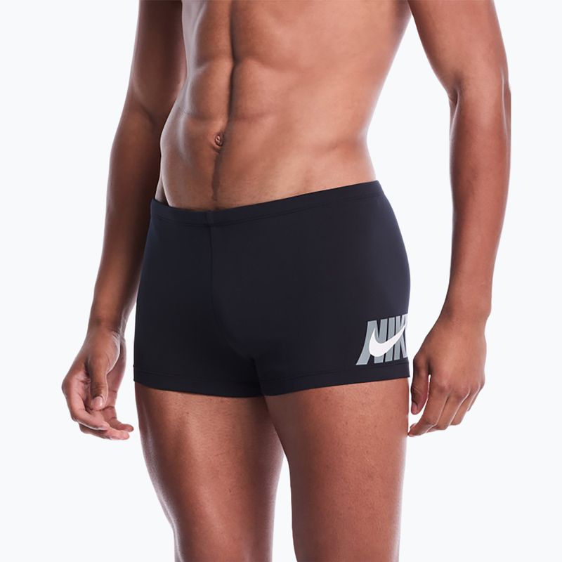 Boxeri de baie pentru bărbați Nike Logo Graphic Square Leg black 4