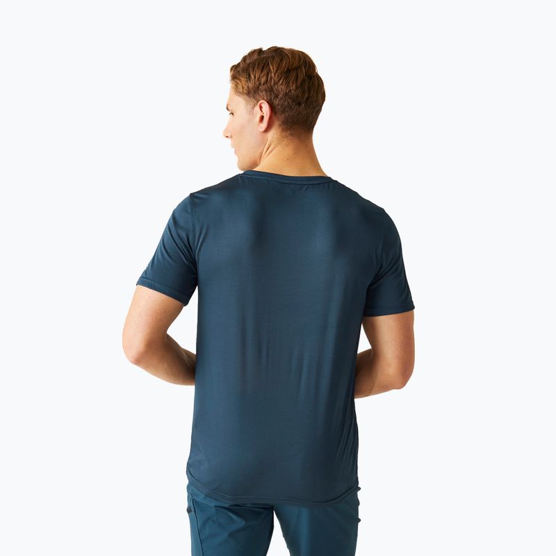 Tricou de trekking pentru bărbați REGATTA Fingal V-Neck moonlight denim 3