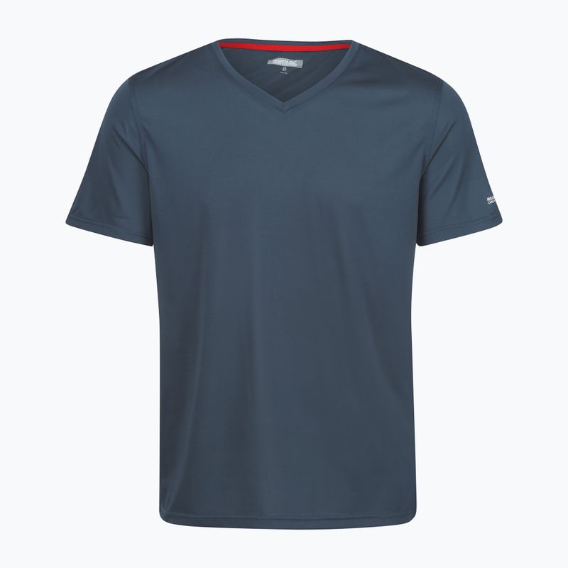 Tricou de trekking pentru bărbați REGATTA Fingal V-Neck moonlight denim 5