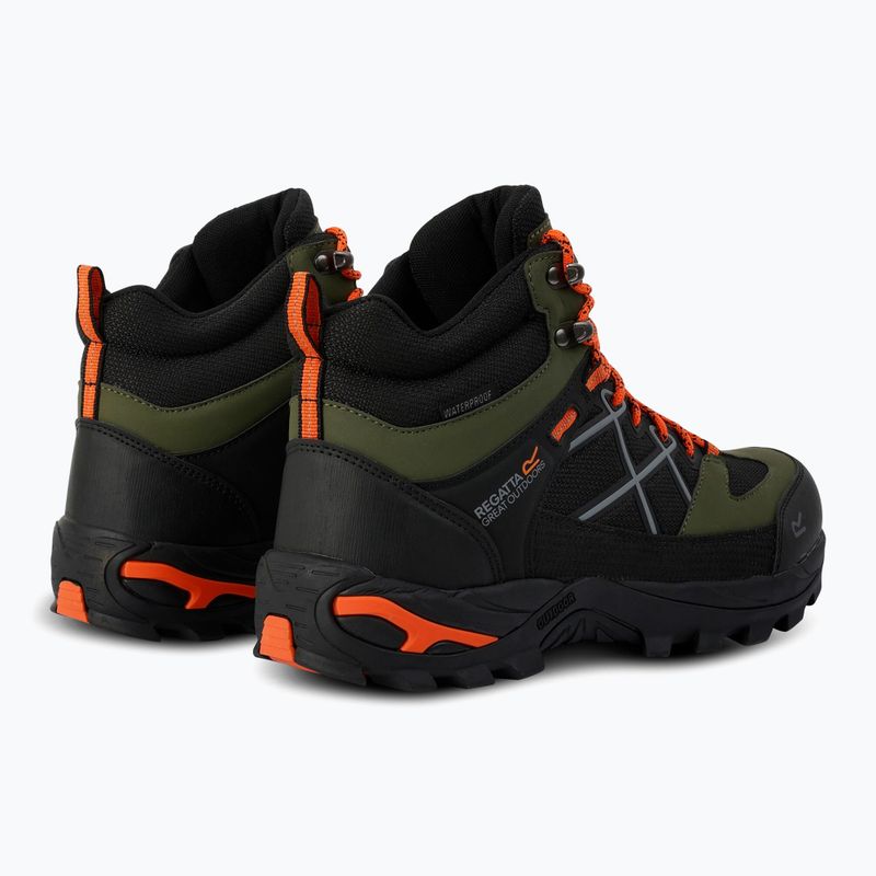 Încălțăminte de trekking pentru bărbați REGATTA Samaris III cypress green/blaze orange 10