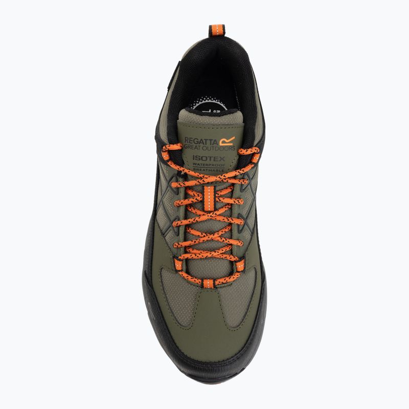 Încălțăminte de trekking pentru bărbați REGATTA Samaris III Low cypress green/blaze orange 5