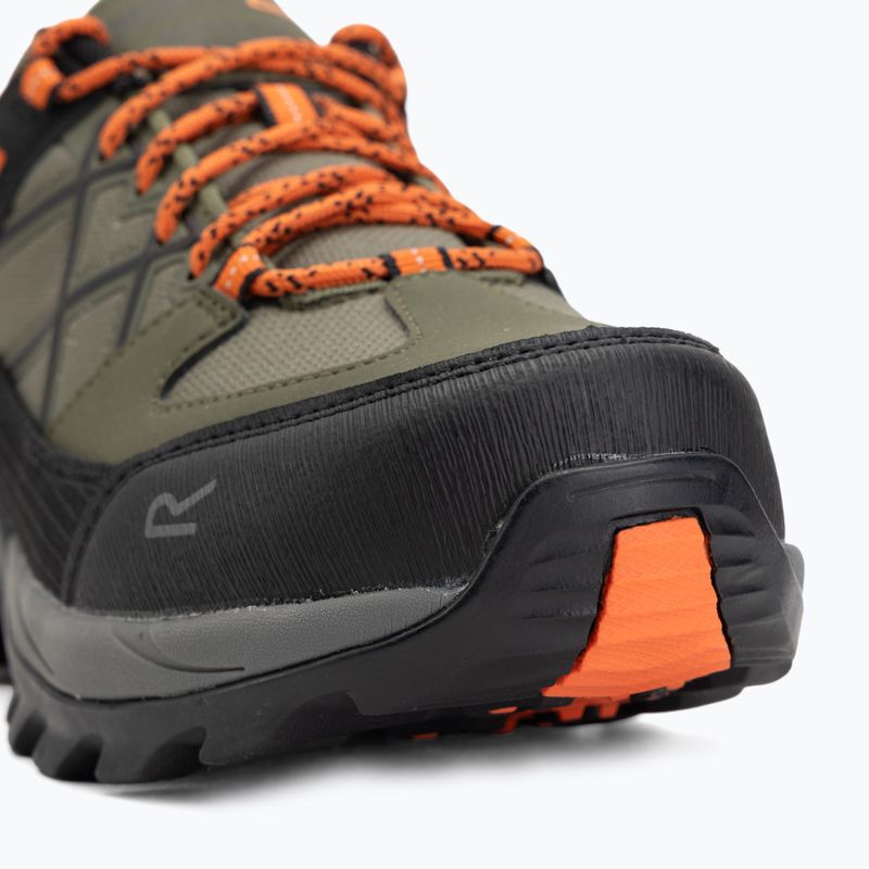 Încălțăminte de trekking pentru bărbați REGATTA Samaris III Low cypress green/blaze orange 7