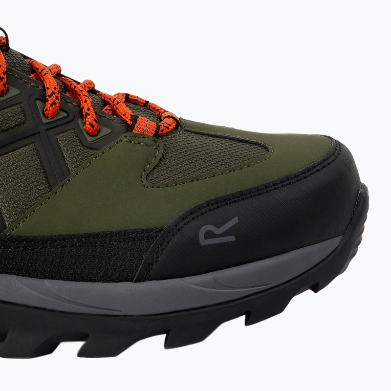 Încălțăminte de trekking pentru bărbați REGATTA Samaris III Low cypress green/blaze orange 7