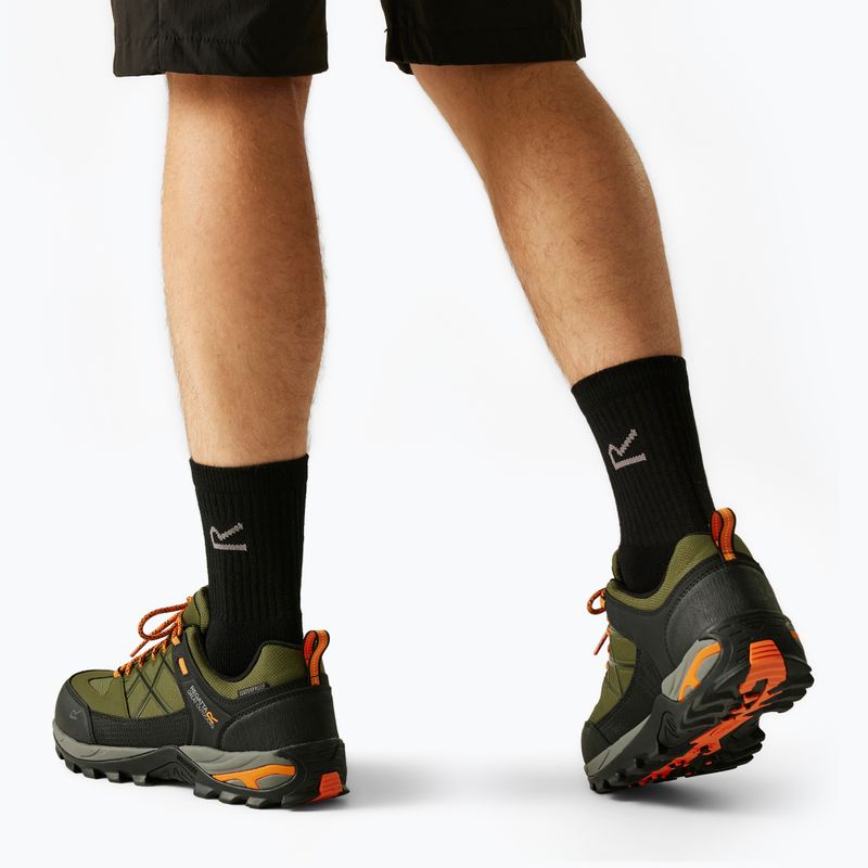 Încălțăminte de trekking pentru bărbați REGATTA Samaris III Low cypress green/blaze orange 10