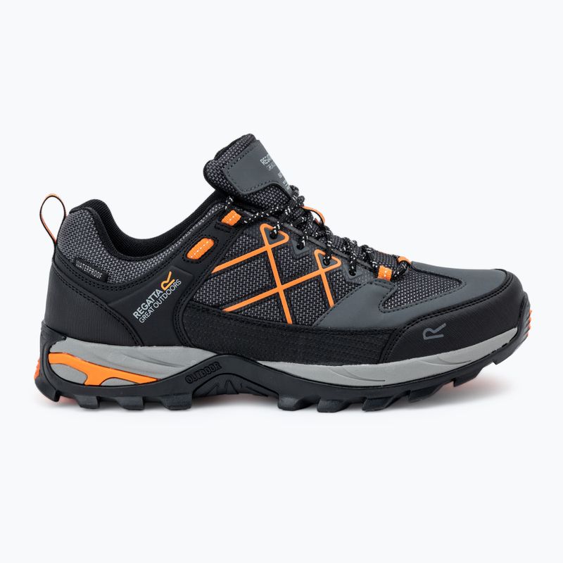 Încălțăminte de trekking pentru bărbați REGATTA Samaris III Low granite/blaze orange 2