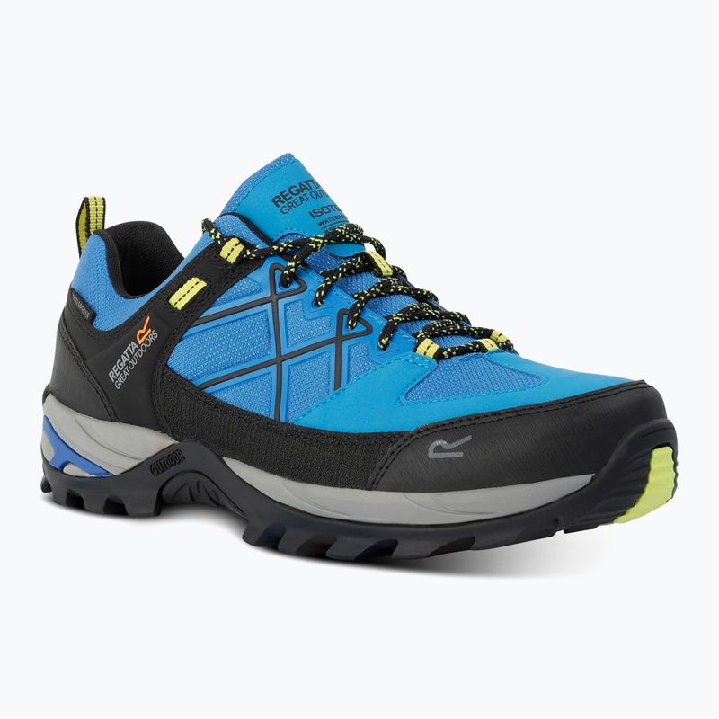 Încălțăminte de trekking pentru bărbați REGATTA Samaris III Low blue/lime punch 8