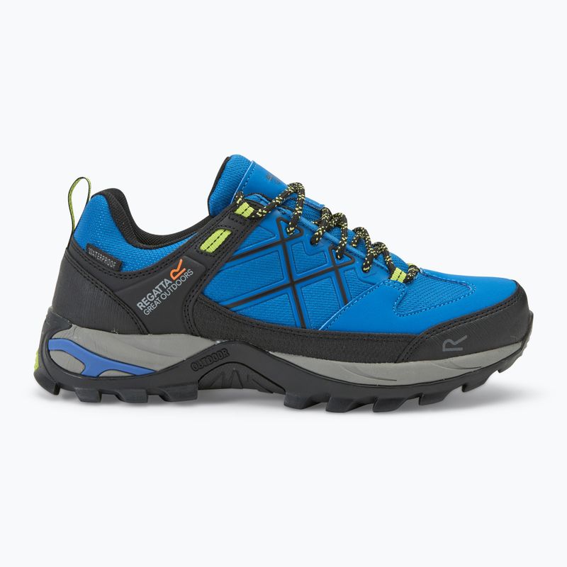 Încălțăminte de trekking pentru bărbați REGATTA Samaris III Low blue/lime punch 2