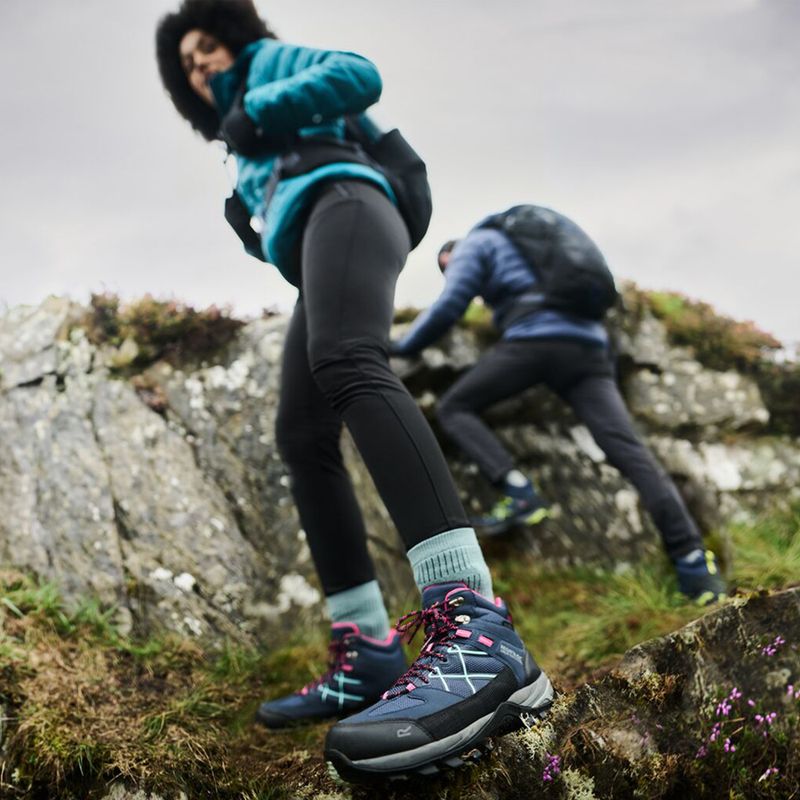 Încălțăminte de trekking pentru femei REGATTA Samaris III navy/pink 16