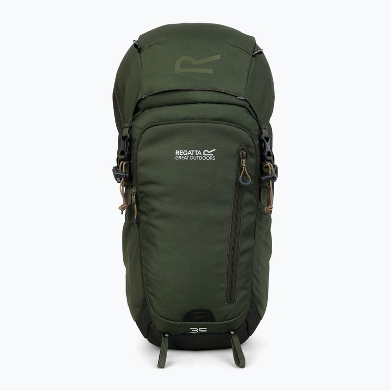 Rucsac de trekking REGATTA Highton V2 35 l dark khaki/four leaf clover