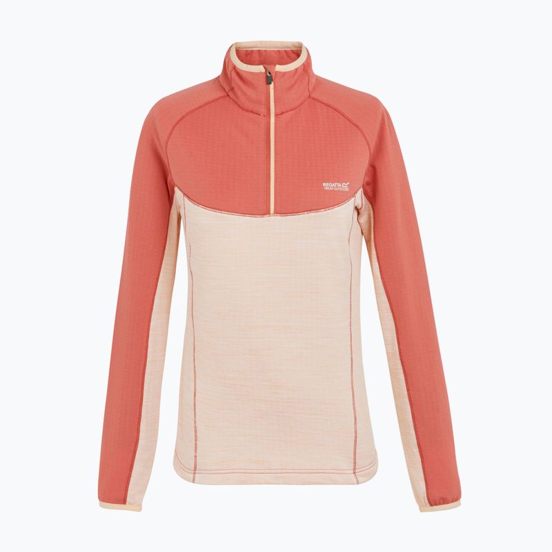 Bluză de trekking pentru femei  REGATTA Hepley mineral red/peach parfait marl 5