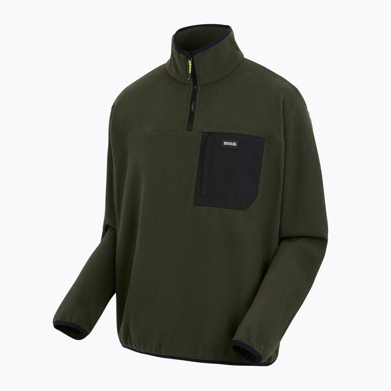 Bluză fleece pentru bărbați REGATTA Frankie Half Zip dark khaki 7