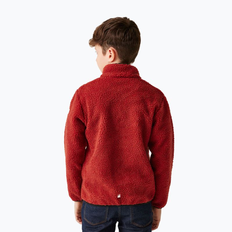 Bluză pentru copii REGATTA Junior Frankie Full Zip red ochre 3