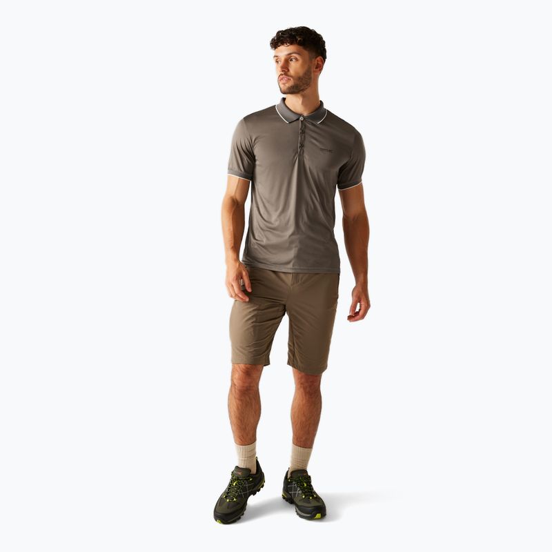 Tricou de trekking pentru bărbați REGATTA Polo Remex II treetop solid 2