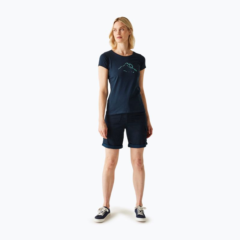 Tricou pentru femei  REGATTA Breezed V navy 2