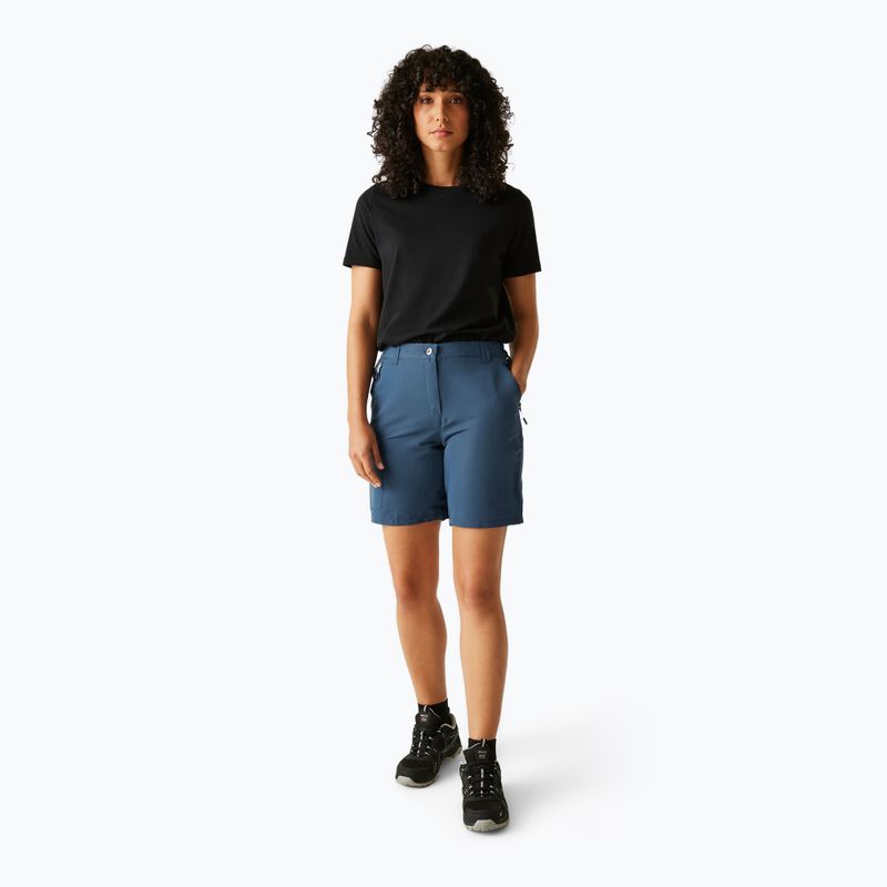 Pantaloni scurți de trekking pentru femei REGATTA Chaska III dark denim 2